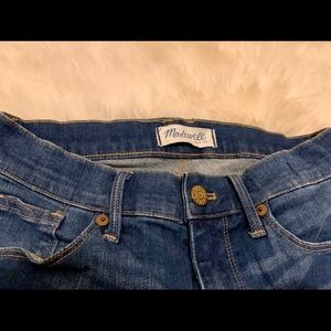 MADEWELL medium wash skinny jeans